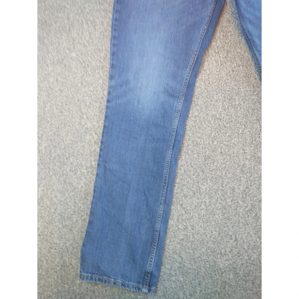 Levi Strauss Mens Straight Leg Jeans Blue Medium Wash WaterLess 38x31